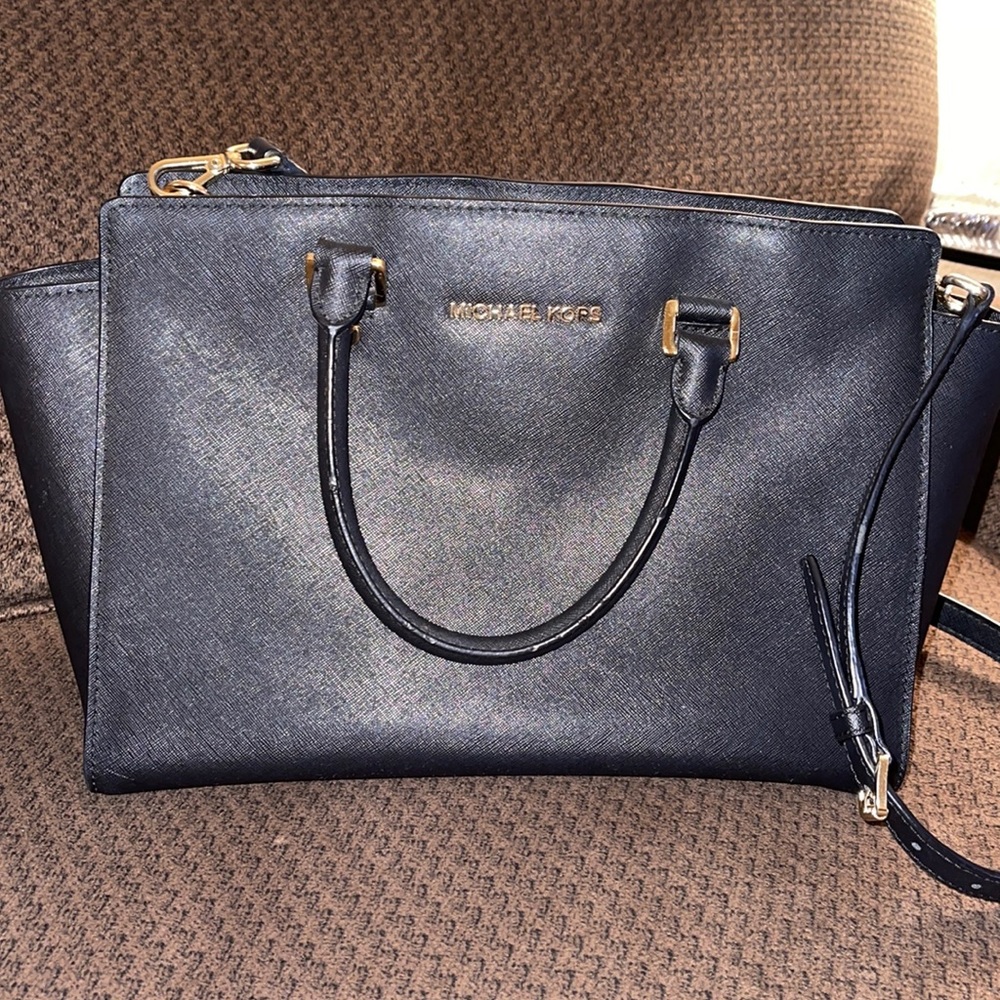 Michael Kors Selma Saffiano Leather Satchel